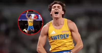 Armand Duplantis se consagró tricampeón del mundo en salto con garrocha