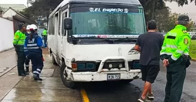 Operativo contra el transporte informal en Lima.