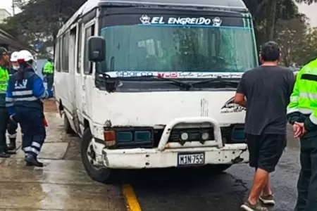 Operativo contra el transporte informal en Lima.