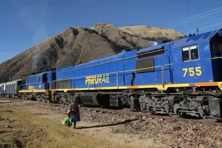 Servicio de trenes temporalmente suspendidos en Cusco.