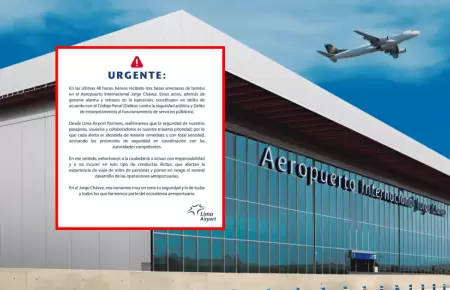 Aeropuerto Jorge Chvez se pronuncia tras falsas amenazas de bomba