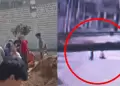 Carabayllo: Delincuentes disparan contra trabajador de empresa de agua potable mientras trabaja en la obra