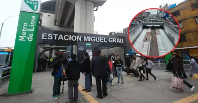 Línea 1 del Metro de Lima responde por operatividad de Estación Grau.
