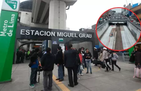 Lnea 1 del Metro de Lima responde por operatividad de Estacin Grau.