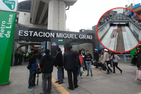 Lnea 1 del Metro de Lima responde por operatividad de Estacin Grau.