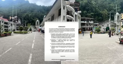 Comunidades de Machu Picchu confirman suspensin de paro por 72 horas