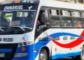 Comas: Conductor de bus de transporte pblico fue herido de bala cuando recoga pasajeros