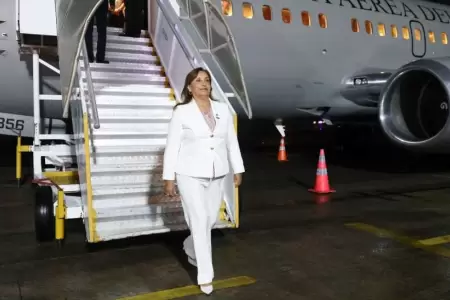 Dina Bolaurte con destino a EE. UU.