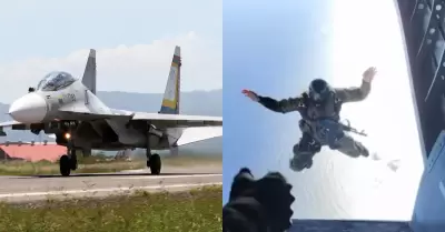 Venezuela mostró su poderío aéreo en el Caribe.