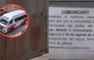 Choferes de la E.T. Turismo San Juanito suspenden su servicio tras amenazas y pago de S/30,000