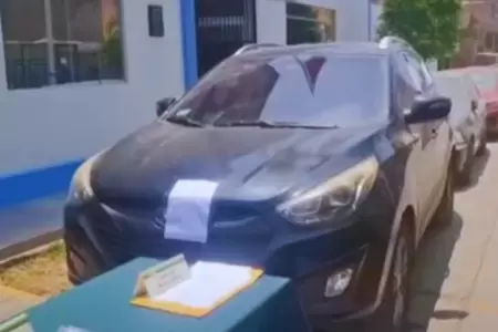 PNP logr recuperar un vehculo robado y capturar a cabecilla de la banda