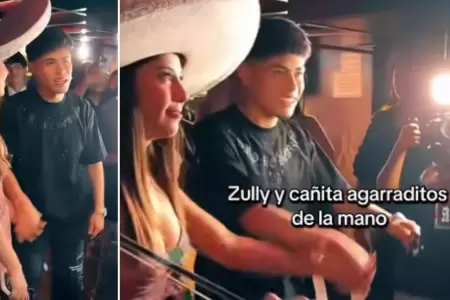 Zully y Caita se muestran tomados de la mano