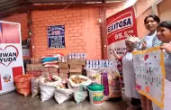 Exitosa y Gobierno de Taiwn entregan una tonelada de vveres a olla comn en Villa El Salvador
