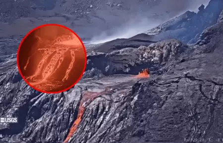 Espectacular erupcin del volcn Kilauea en Hawi