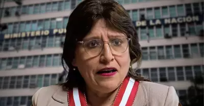 Delia Espinoza en el Ministerio Pblico.