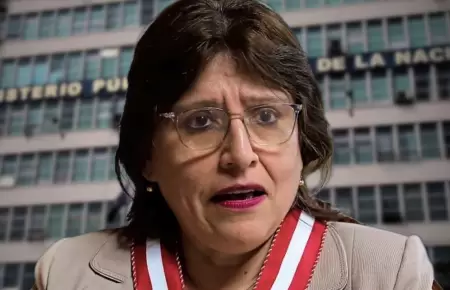 Delia Espinoza en el Ministerio Pblico.