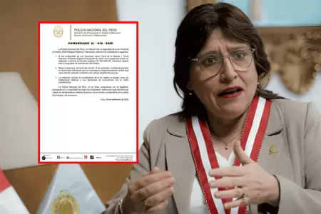 PNP seala que evala solicitud de resguardo policial para Delia Espinoza