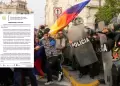 PNP tras primera marcha de la 'Generacin Z': "Se hizo uso legtimo de la fuerza"