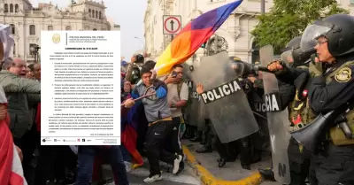 PNP emite comunicado tras primera marcha de la 'Generación Z'