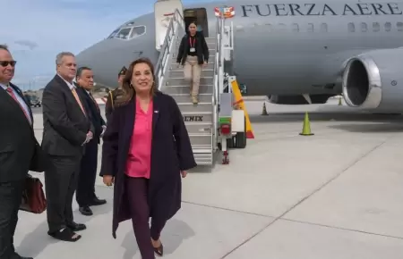 Dina Boluarte arrib a Estados Unidos.