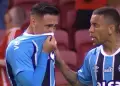 Erick Noriega rompi en llanto tras cometer dos penales en la victoria de Gremio 3-2 ante Inter de Porto Alegre