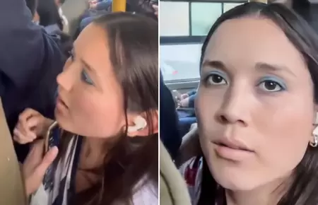 Mujer insulta a pasajeros del Metropolitano