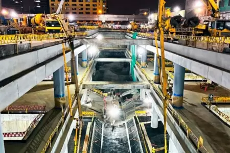 Obra de la Lnea 2 del Metro de Lima y Callao.