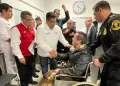 Ministro del Interior visit a policas heridos tras protestas del ltimo fin de semana en el Centro de Lima