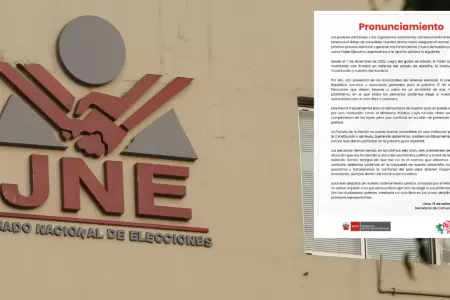 JEE deber evaluar comunicado de PCM sobre Fuerza Popular