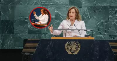 Apagan el micrfono a Dina Boluarte durante discurso en la ONU