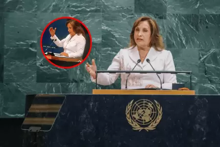 Apagan el micrfono a Dina Boluarte durante discurso en la ONU