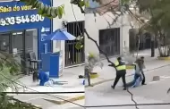 Mujer sufre terrible ataque de enjambre de abejas mientras reparta volantes en Jess Mara