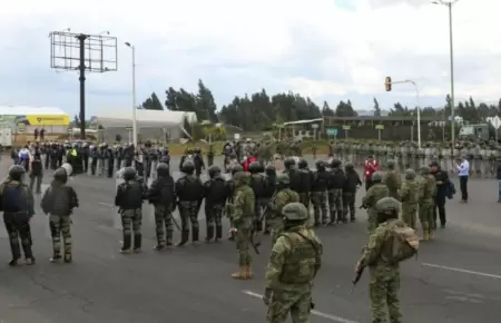 Protestas en Ecuador por alza de disel