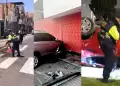 Tacna: Cuatro heridos, una moto incendiada y auto abandonado dejaron fin de semana