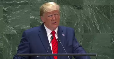 Donald Trump durante su intervencin ante la ONU en Nueva York.