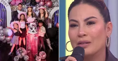 Pamela Lpez sufre accidente con sus hijos