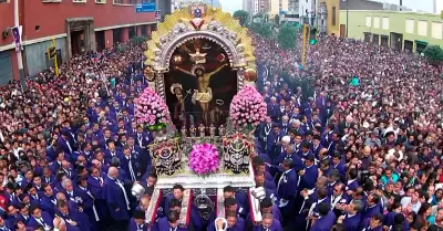 Fechas y rutas de las procesiones del Señor de los Milagros.