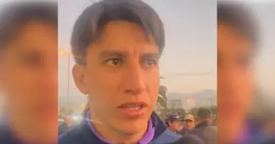 Fernando Gaibor fue insultado por un hincha de U. de Chile.