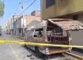 Incendian combi informal en Cercado de Lima: Cubra ruta Lima - Callao y se sospecha de extorsin