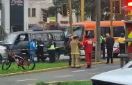 Triple choque en Jess Mara deja 5 heridos en la avenida Salaverry: Coaster del Anconero protagoniz incidente