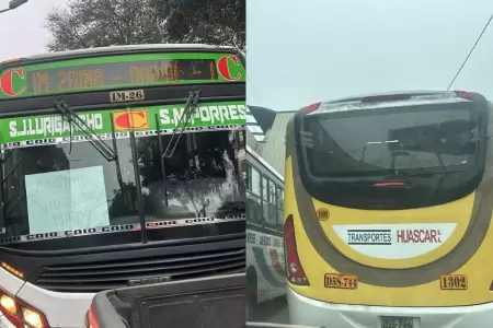 Transportistas protestan
