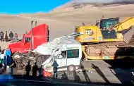 Tragedia en la va Interocenica: Choque de minivn con trilers dej ms de 10 fallecidos