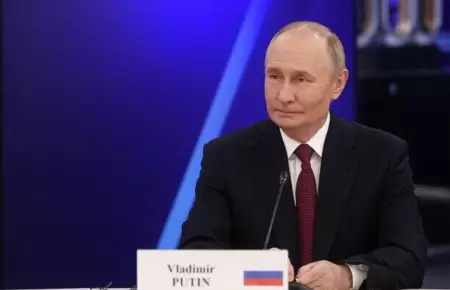 Putin en el foro de la Semana Atmica en Mosc.