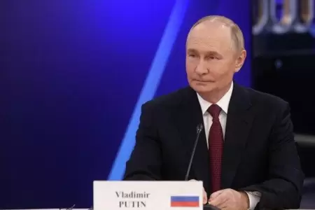 Putin en el foro de la Semana Atmica en Mosc.