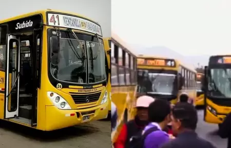 Transportistas de la lnea 41 bloquean Panamericana Norte