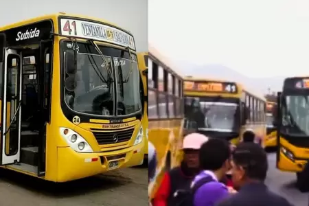 Transportistas de la lnea 41 bloquean Panamericana Norte