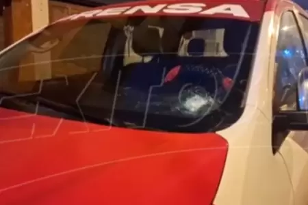 Sujetos disparan contra vehculo de prensa de Exitosa