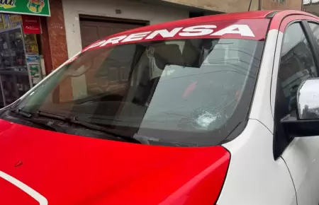 Sujetos disparan contra vehculo de prensa de Exitosa