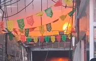 Cercado de Lima: Incendio de grandes proporciones consume feria de artesanas en la Av. 28 de Julio