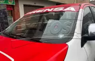 Sujetos disparan contra vehculo de prensa de Exitosa en plena va pblica